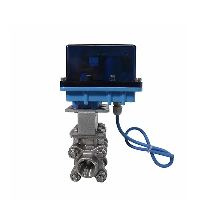 Miniature Explosion-Proof Electric Actuated 3-Piece Ball Valve 1
