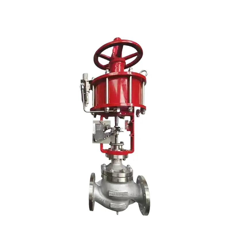 Full assembly of ZJHM piston double-acting pneumatic control valve for industrial applications
