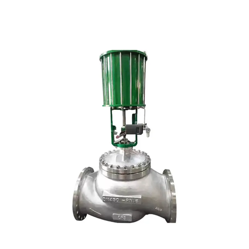 Close-up of pneumatic piston actuator on ZJHM control valve