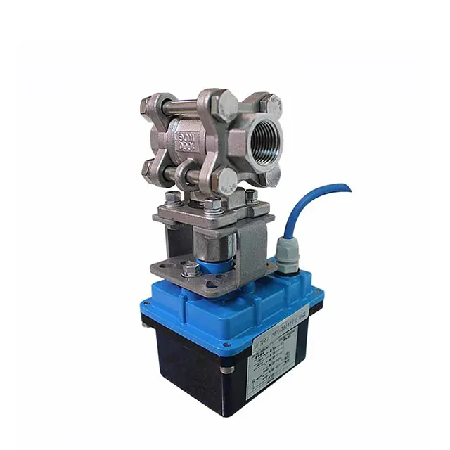 Miniature Explosion-Proof Electric Actuated 3-Piece Ball Valve 4