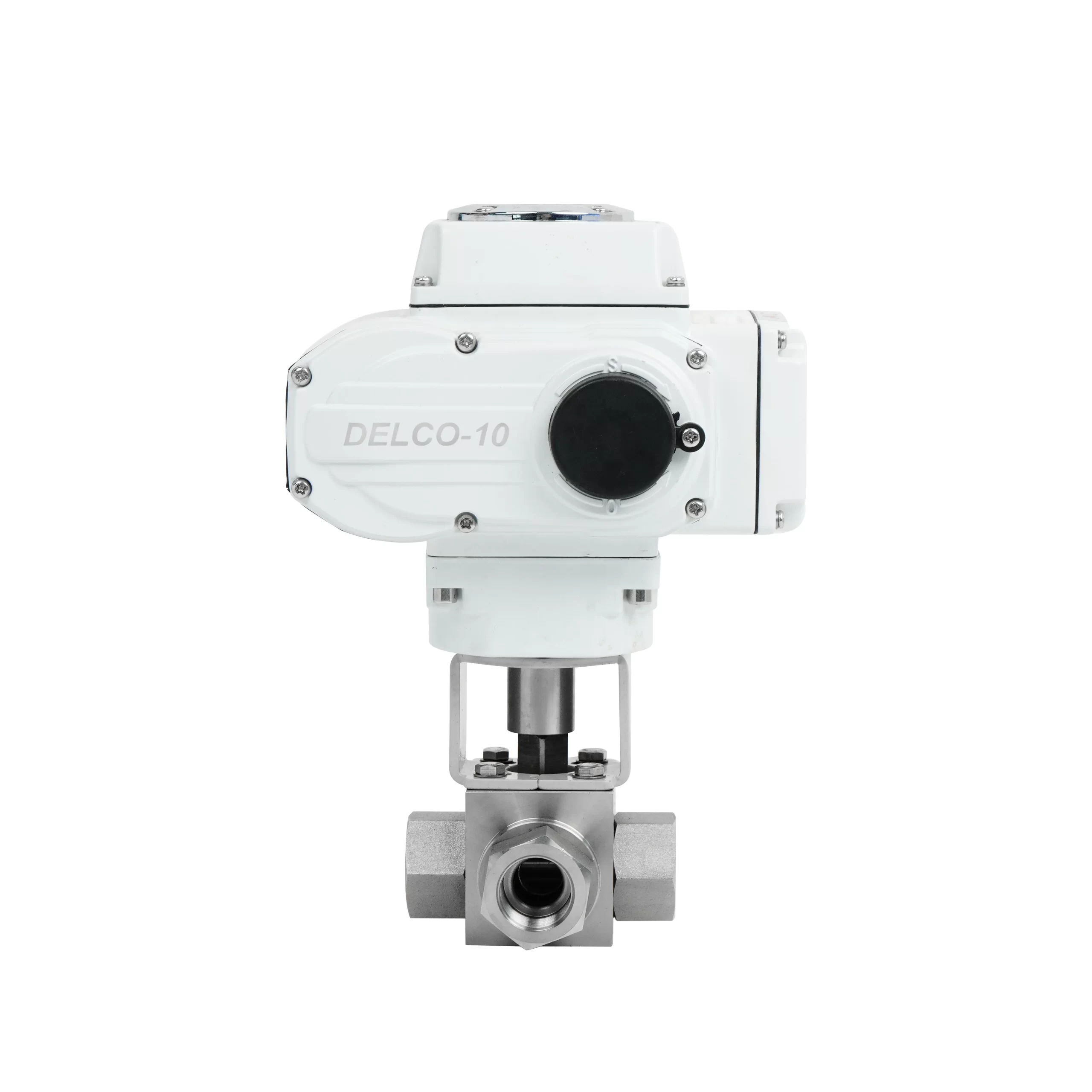 DK55-HG-T Electric 3-Way High-Pressure Threaded Ball Valve 2