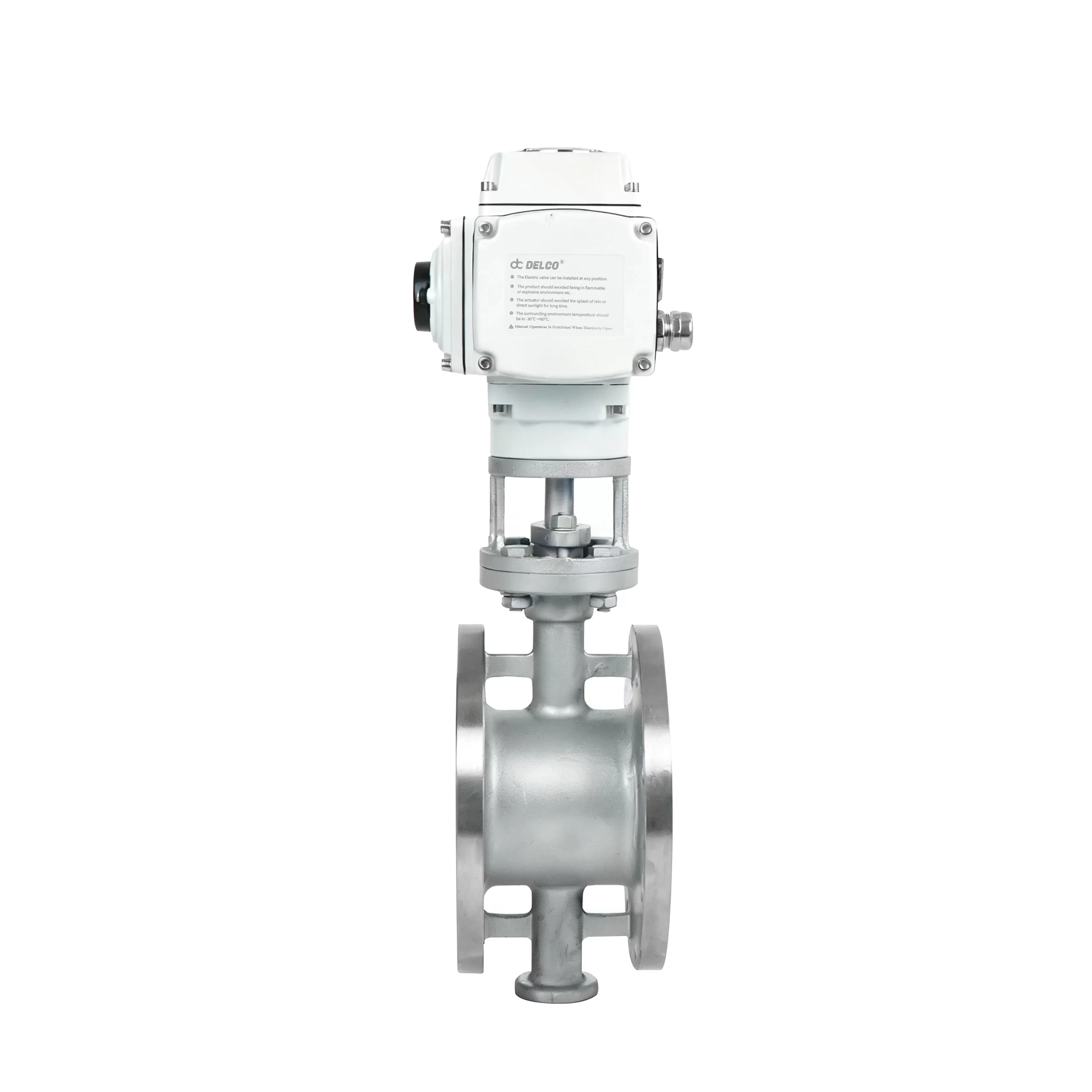 DK56-FB-G Electric Stainless Steel Hard Seal Flange Butterfly Valve 3