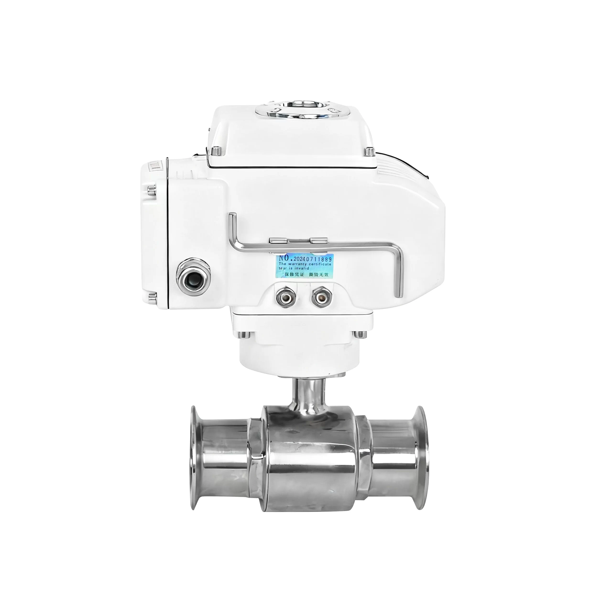 Electric Hygienic Two-Way Clamp Ball Valve 2