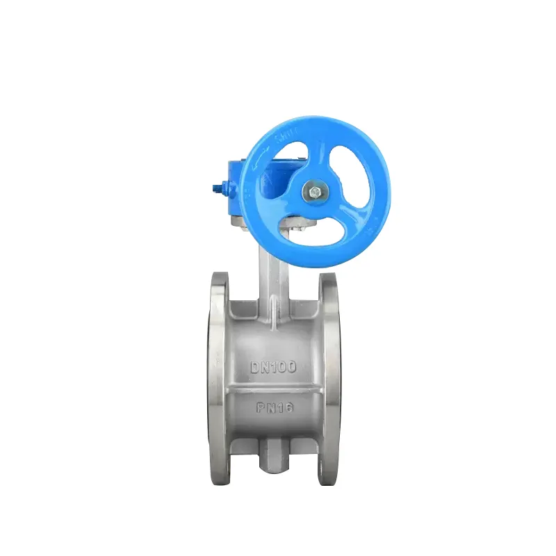 Manual Stainless Steel Flanged Butterfly Valve 2