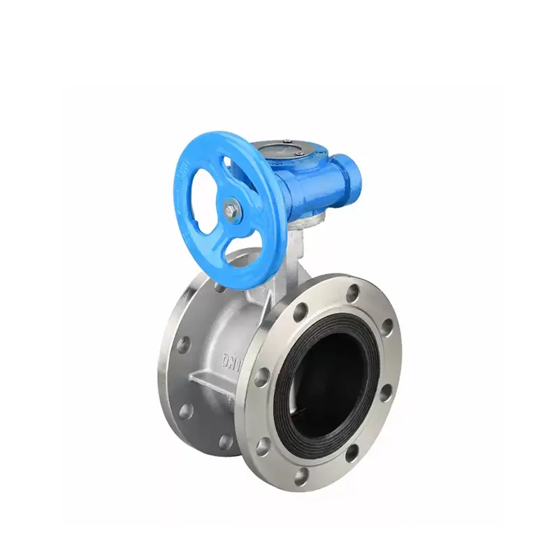 Manual Stainless Steel Flanged Butterfly Valve 3